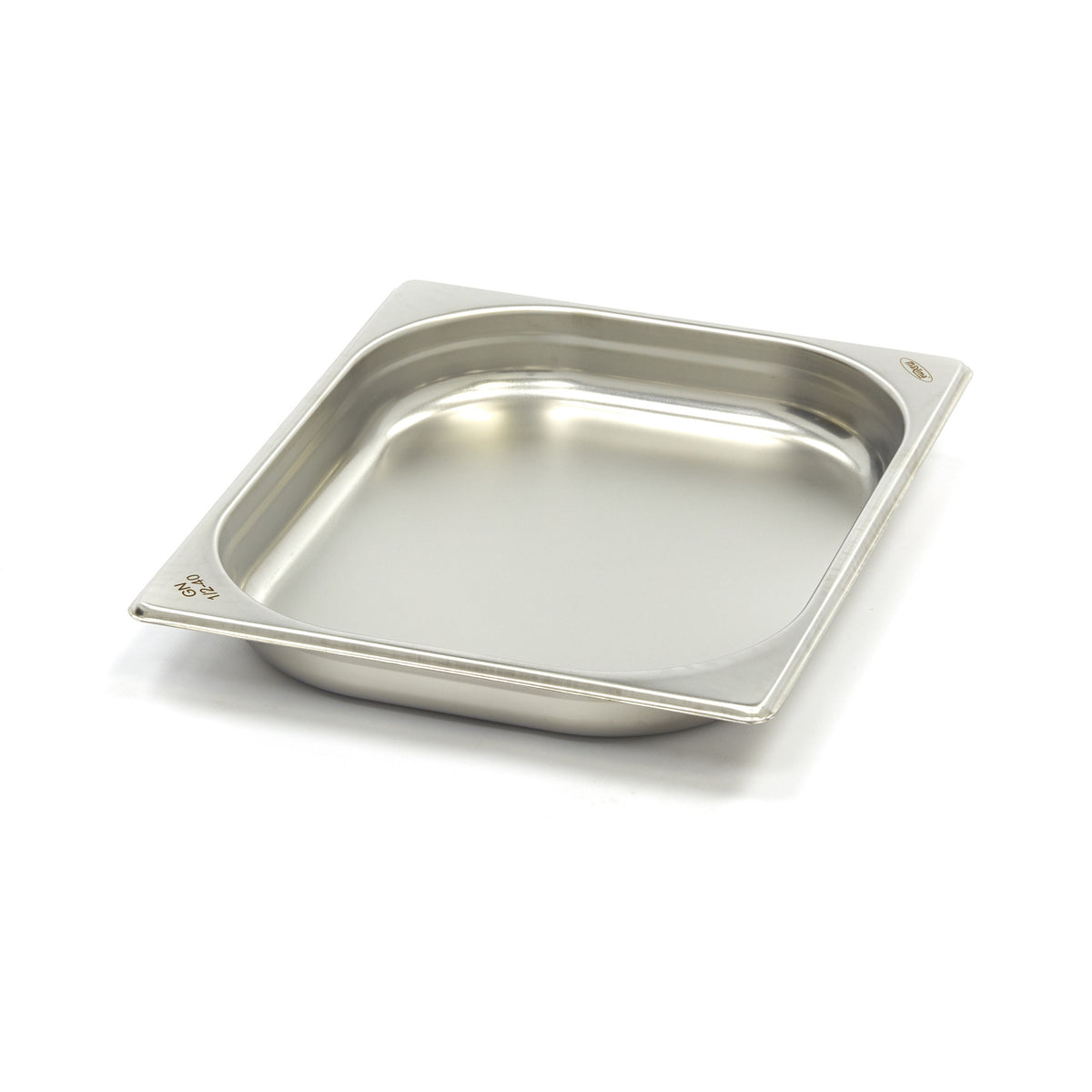 Récipient gastronorm 1/2 GN en acier inoxydable, profondeur 4 cm, bac gastronorme de la marque Maxima.