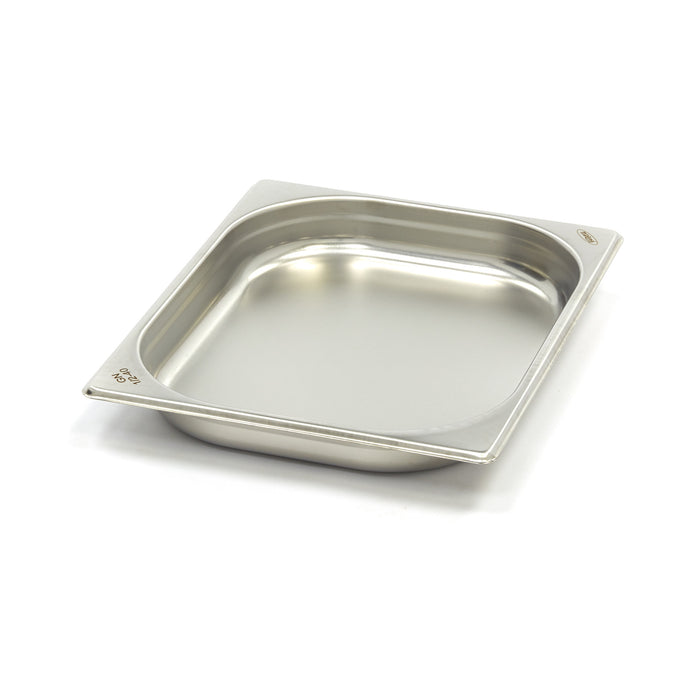Récipient gastronorm 1/2 GN en acier inoxydable, profondeur 4 cm, bac gastronorme de la marque Maxima.