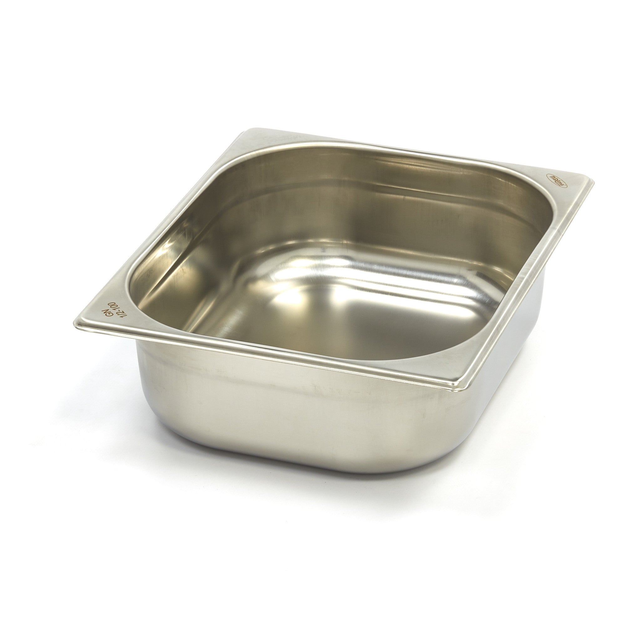 Gastronorm container - 1/2 GN - 10 cm deep - stainless steel