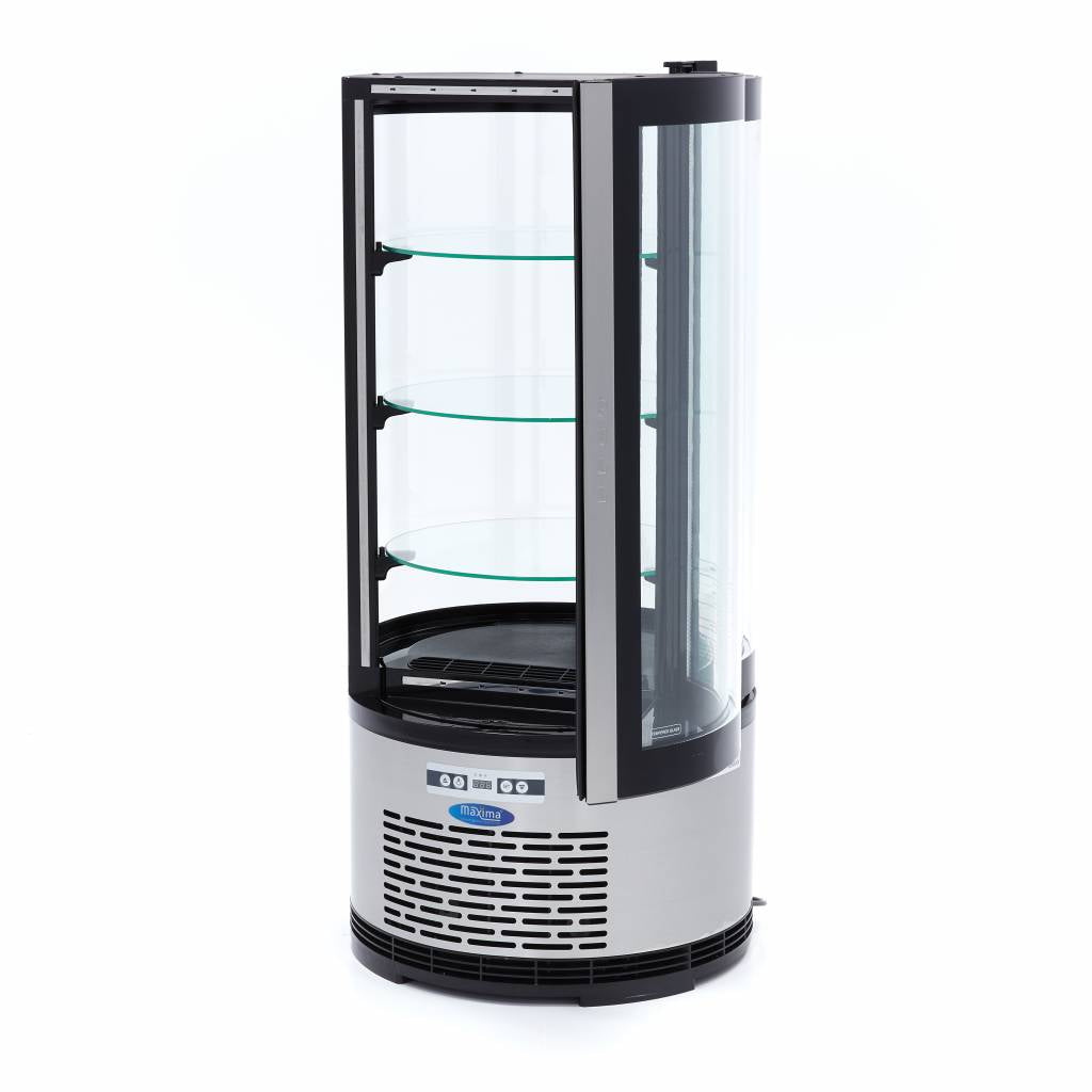 Vitrine à gâteaux - 100 L - 48 cm - ronde