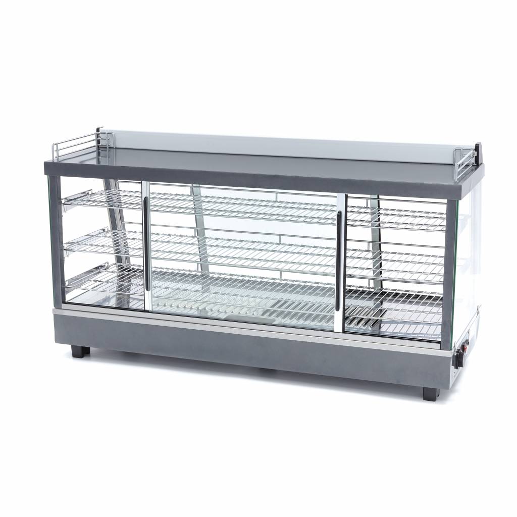 Vitrine chaude - 186 L - 121,5 cm - 3 étagères