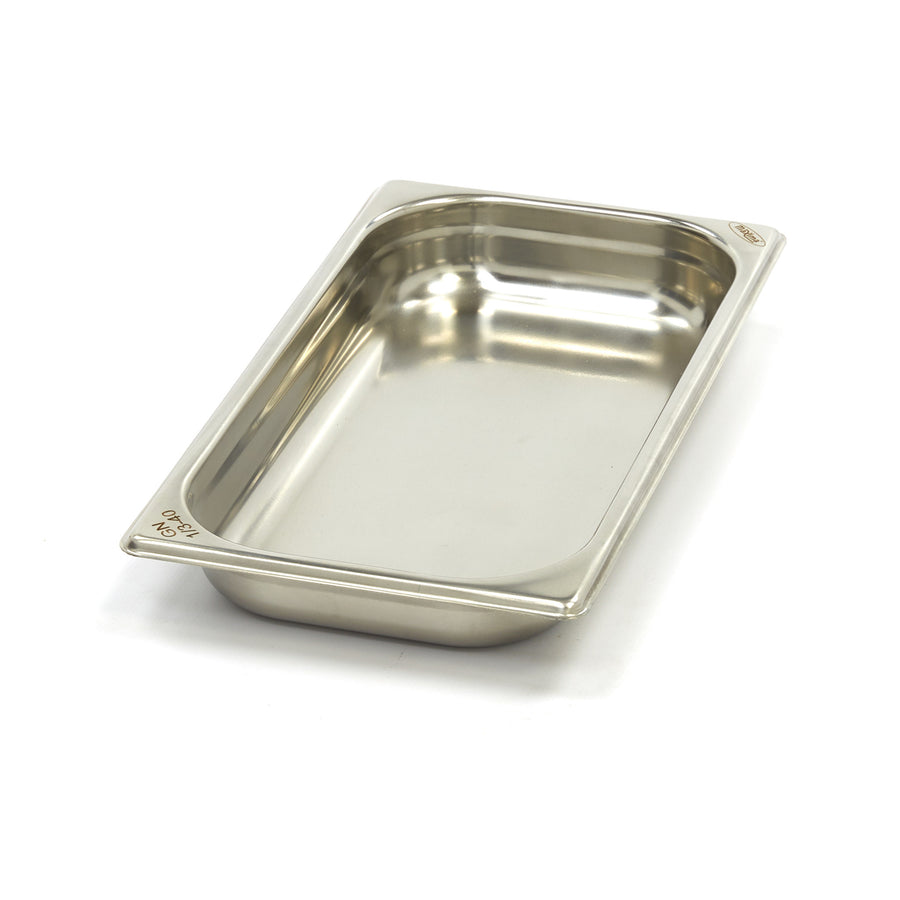 Récipient gastronorm 1/3 GN en acier inoxydable, profondeur 4 cm, bac gastronorme Maxima pour cuisine professionnelle