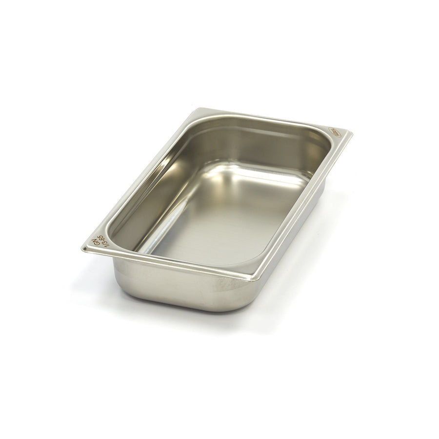 Récipient gastronorm 1/3 GN en acier inoxydable, profondeur 6,5 cm, bac gastronorme Maxima pour cuisine professionnelle
