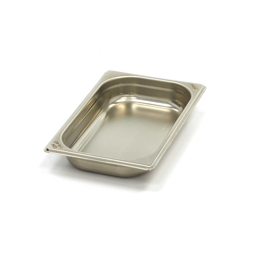 Récipient gastronorm 1/4 GN en acier inoxydable, profondeur 4 cm, bac gastronorme Maxima pour pâtisserie ou cuisine professionnelle