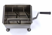 Mélangeur à viande - 10 L - 7,5 kg viande - axle unique - manuel