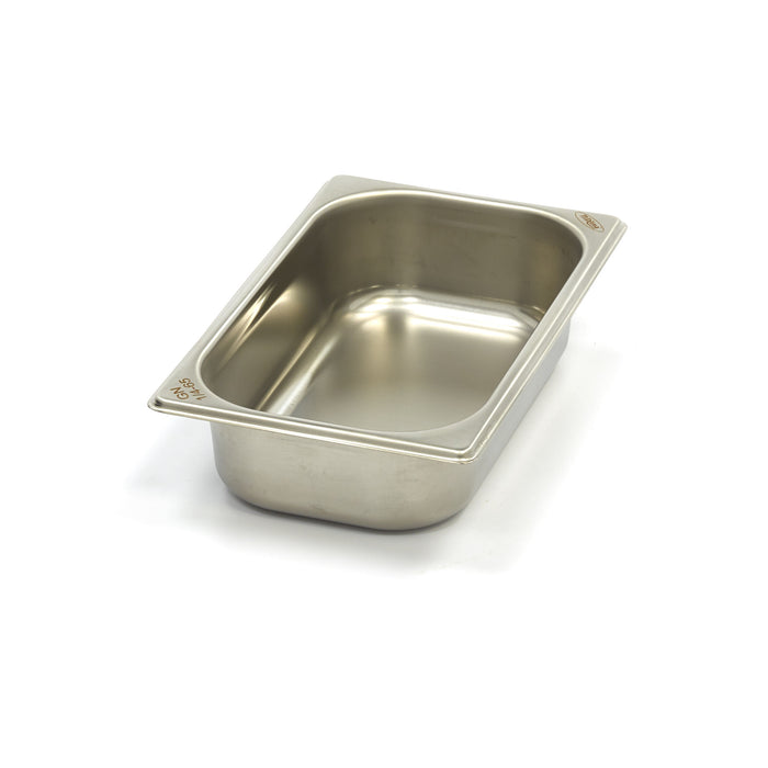 Récipient gastronorm 1/4 GN en inox de 6,5 cm de profondeur, bac gastronorme Maxima pour cuisine professionnelle