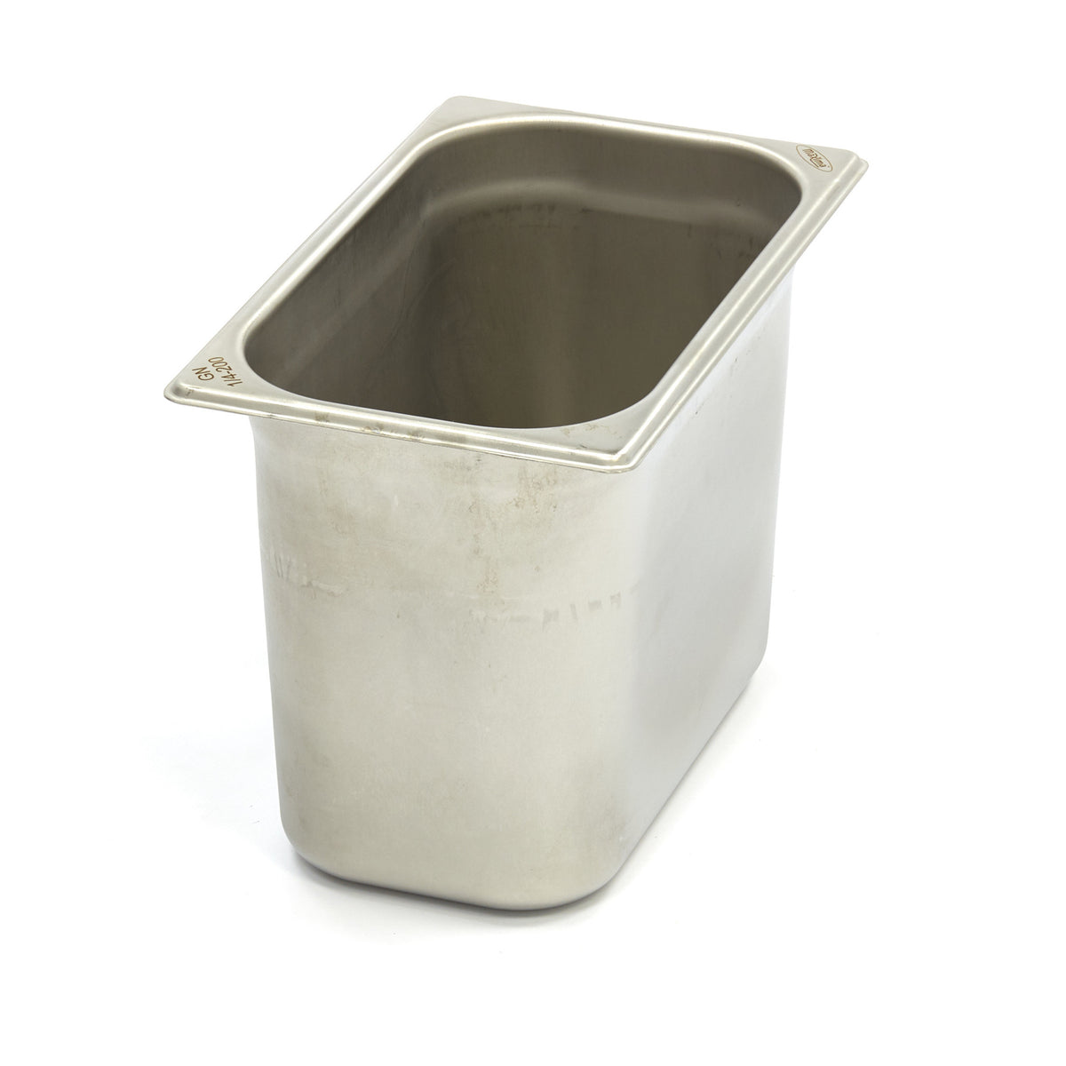 Contenant gastronorm 1/4 GN en acier inoxydable, profondeur 20 cm, pour cuisine professionnelle, de la marque Maxima.