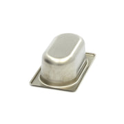 Récipient gastronorm Maxima 1/9 GN en acier inoxydable, profondeur 6,5 cm, pour la cuisine professionnelle.