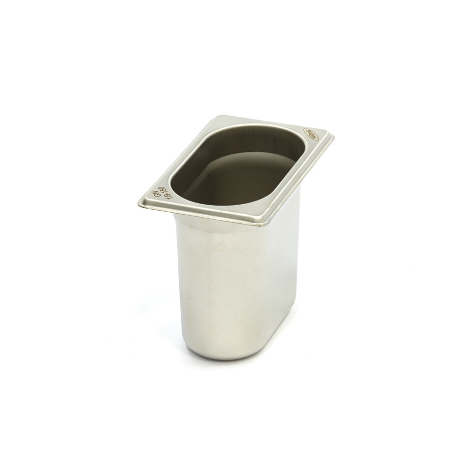 Récipient gastronorm 1/9 GN en acier inoxydable, profondeur 15 cm, de la marque Maxima, pour la cuisine professionnelle.