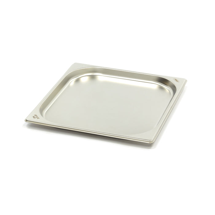 Récipient gastronorm 2/3 GN en acier inoxydable, bac gastronorme de 2 cm de profondeur, pour cuisine professionnelle Maxima.