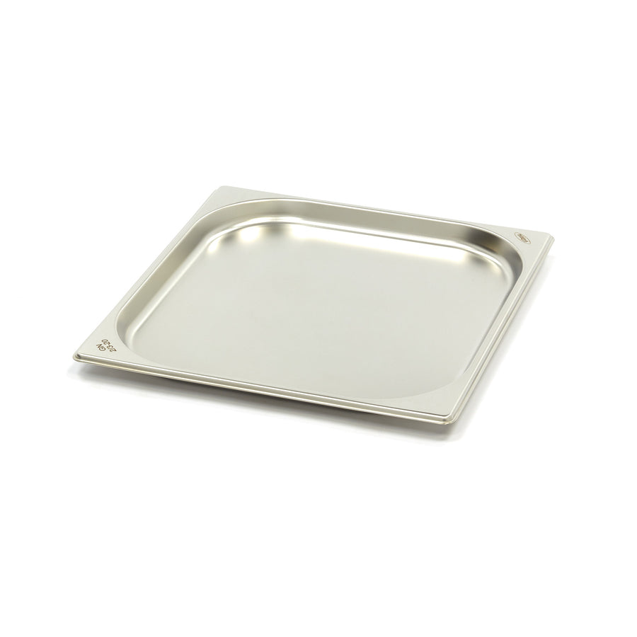 Récipient gastronorm 2/3 GN en acier inoxydable, bac gastronorme de 2 cm de profondeur, pour cuisine professionnelle Maxima.