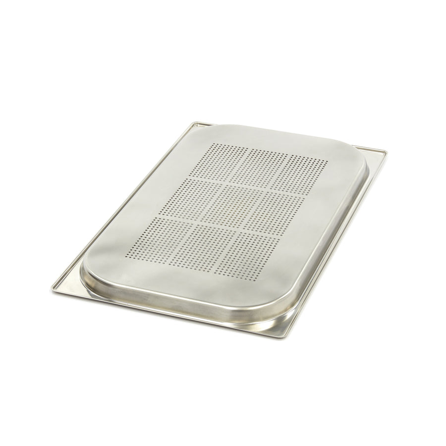 Récipient gastronorm - 1/1 GN - profondeur 2 cm - acier inoxydable - perforé
