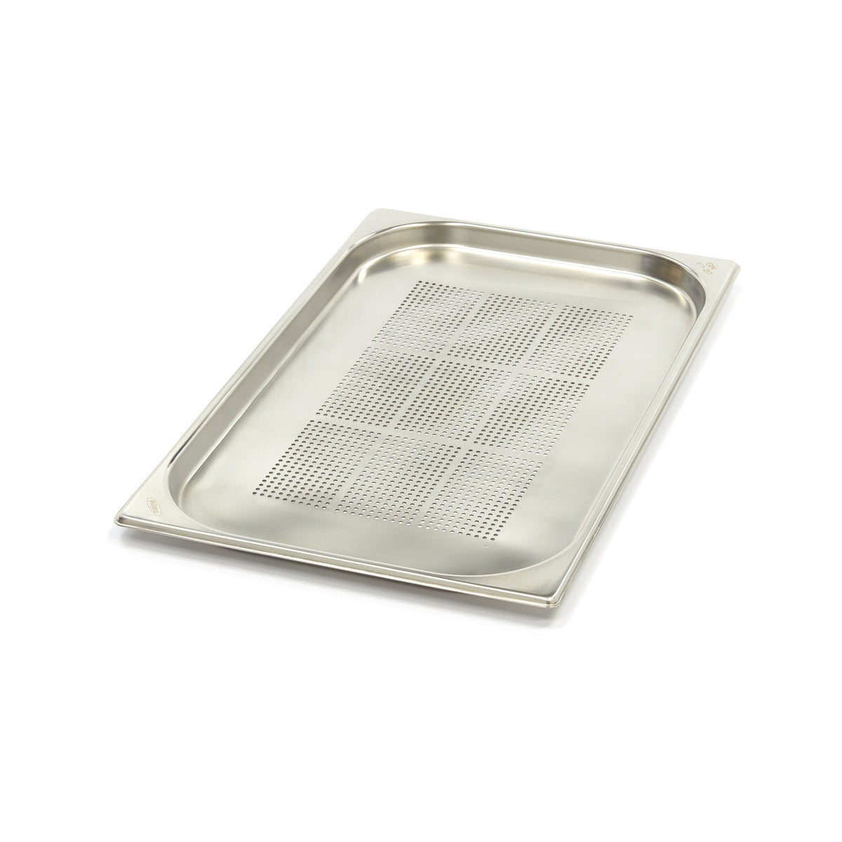 Récipient gastronorm Maxima 1/1 GN en acier inoxydable perforé, profondeur 2 cm, pour cuisine professionnelle