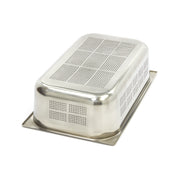 Récipient gastronorm 1/1 GN en acier inoxydable perforé, profondeur 15 cm, de la marque Maxima, pour la cuisine professionnelle.