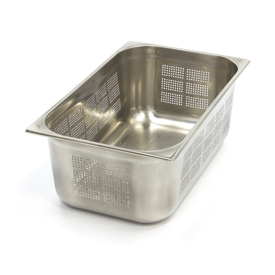 Récipient gastronorm 1/1 GN en acier inoxydable perforé, profondeur 20 cm, bac gastronorme Maxima pour la cuisine professionnelle