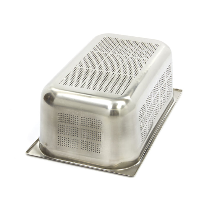 Récipient gastronorm - 1/1 GN - profondeur 20 cm - acier inoxydable - perforé