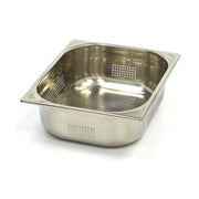 Gastronorm container - 1/2 GN - 10 cm deep - stainless steel - perforated