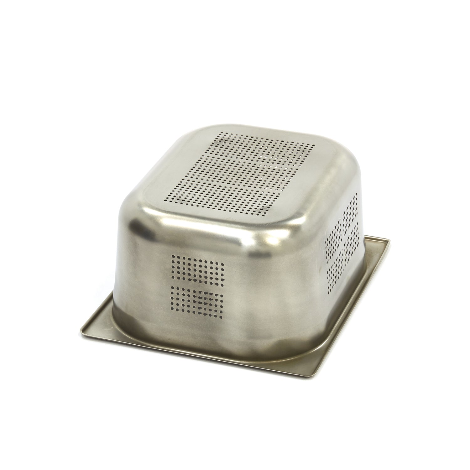 Récipient gastronorm 1/2 GN en acier inoxydable perforé, profondeur 15 cm, de la marque Maxima, pour la cuisine professionnelle