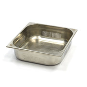 Gastronorm container - 2/3 GN - 10 cm deep - stainless steel - perforated