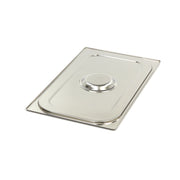 Couvercle gastronorm 1/1 GN en acier inoxydable de la marque Maxima, adapté pour bacs gastronorms professionnels.