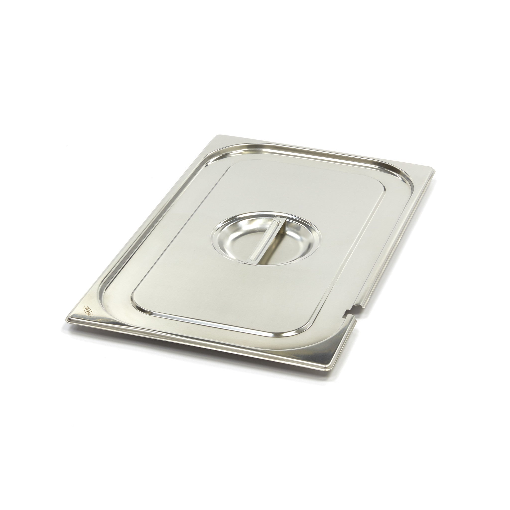 Gastronorm lid - 1/1 GN - stainless steel - with spoon notch