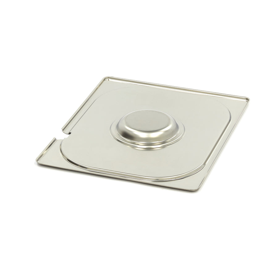 Couvercle gastronorm - 1/2 GN - acier inoxydable - avec ouverture pour cuillère