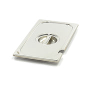 Gastronorm lid - 1/3 GN - stainless steel - with spoon notch