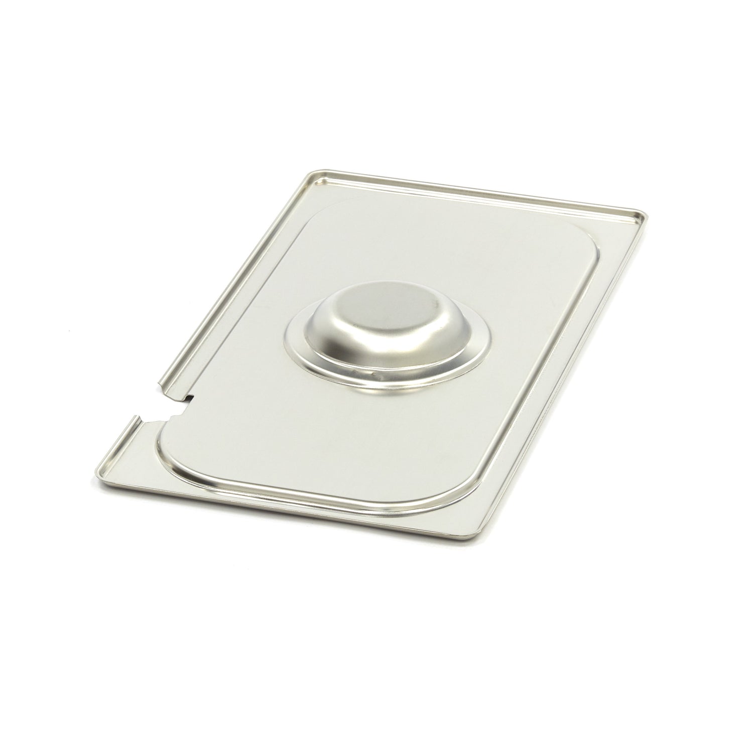 Couvercle gastronorm - 1/3 GN - acier inoxydable - avec ouverture pour cuillère
