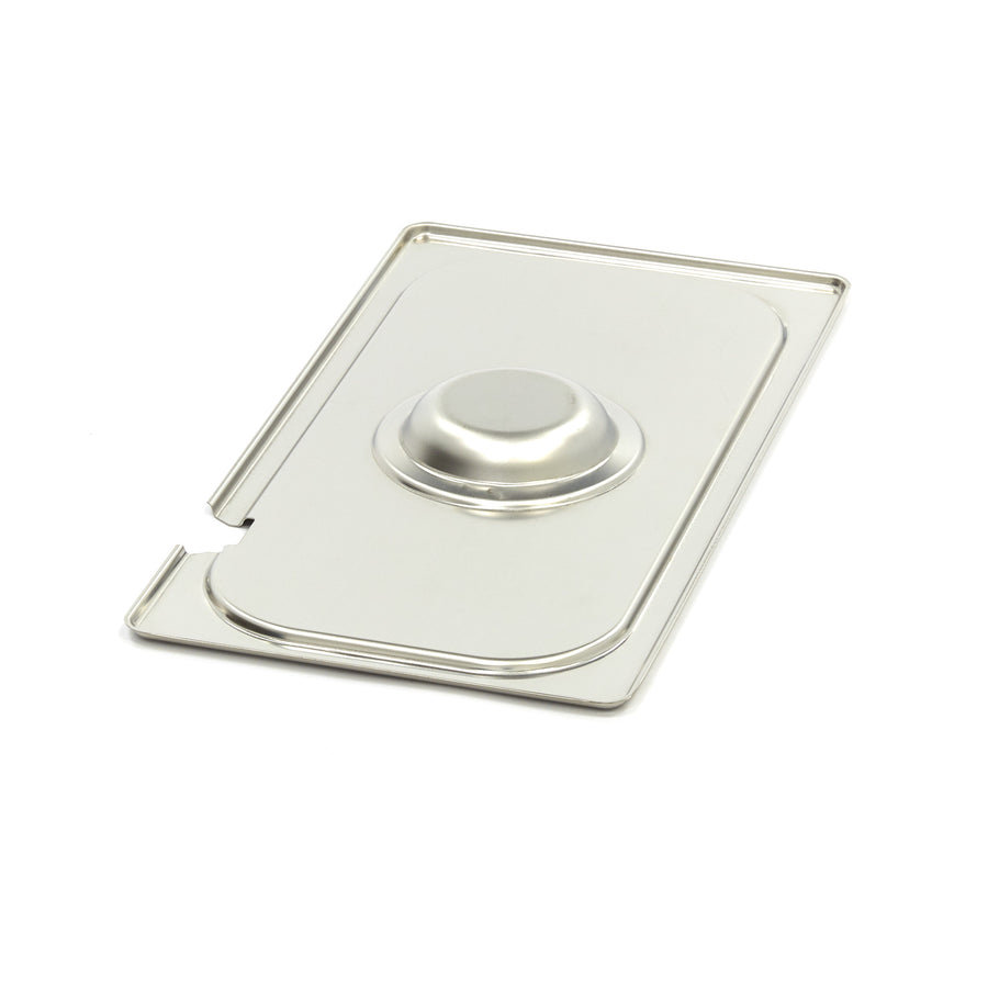 Couvercle gastronorm - 1/3 GN - acier inoxydable - avec ouverture pour cuillère