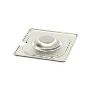 Couvercle gastronorm - 1/6 GN - acier inoxydable - avec ouverture pour cuillère