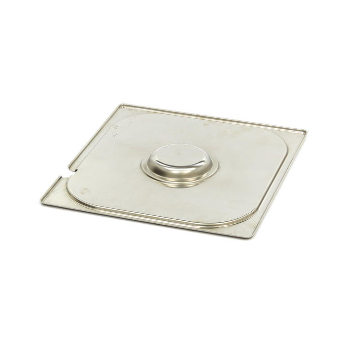 Couvercle gastronorm - 2/3 GN - acier inoxydable - avec ouverture pour cuillère