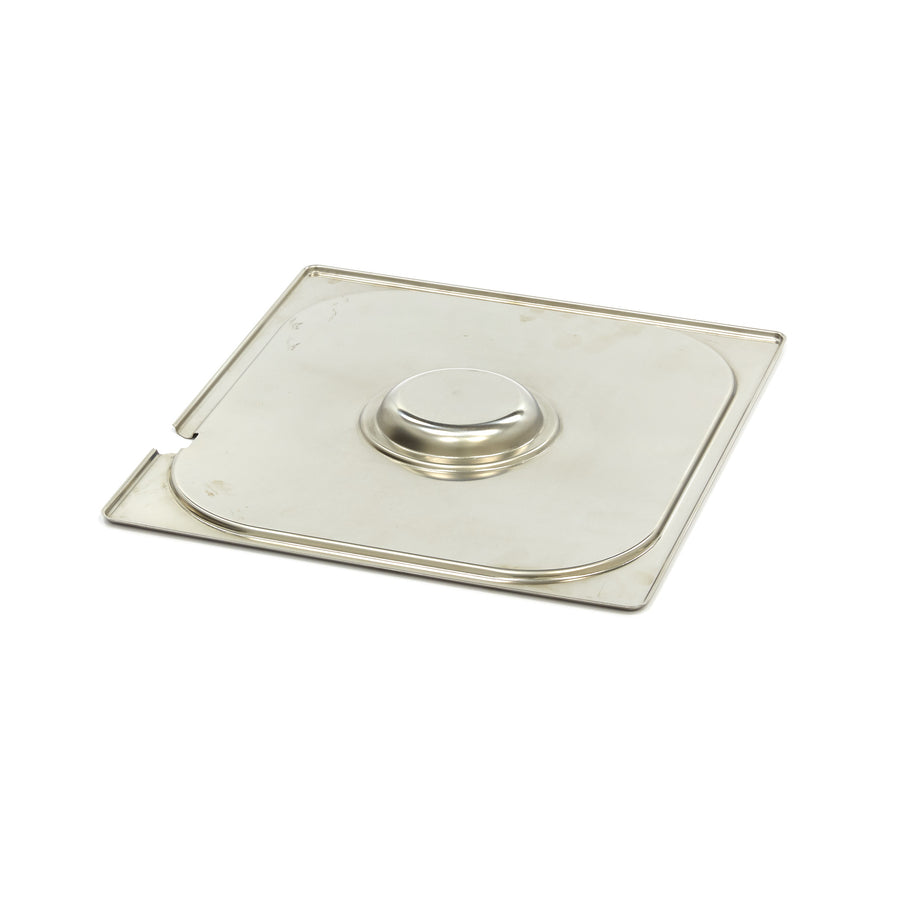 Couvercle gastronorm - 2/3 GN - acier inoxydable - avec ouverture pour cuillère
