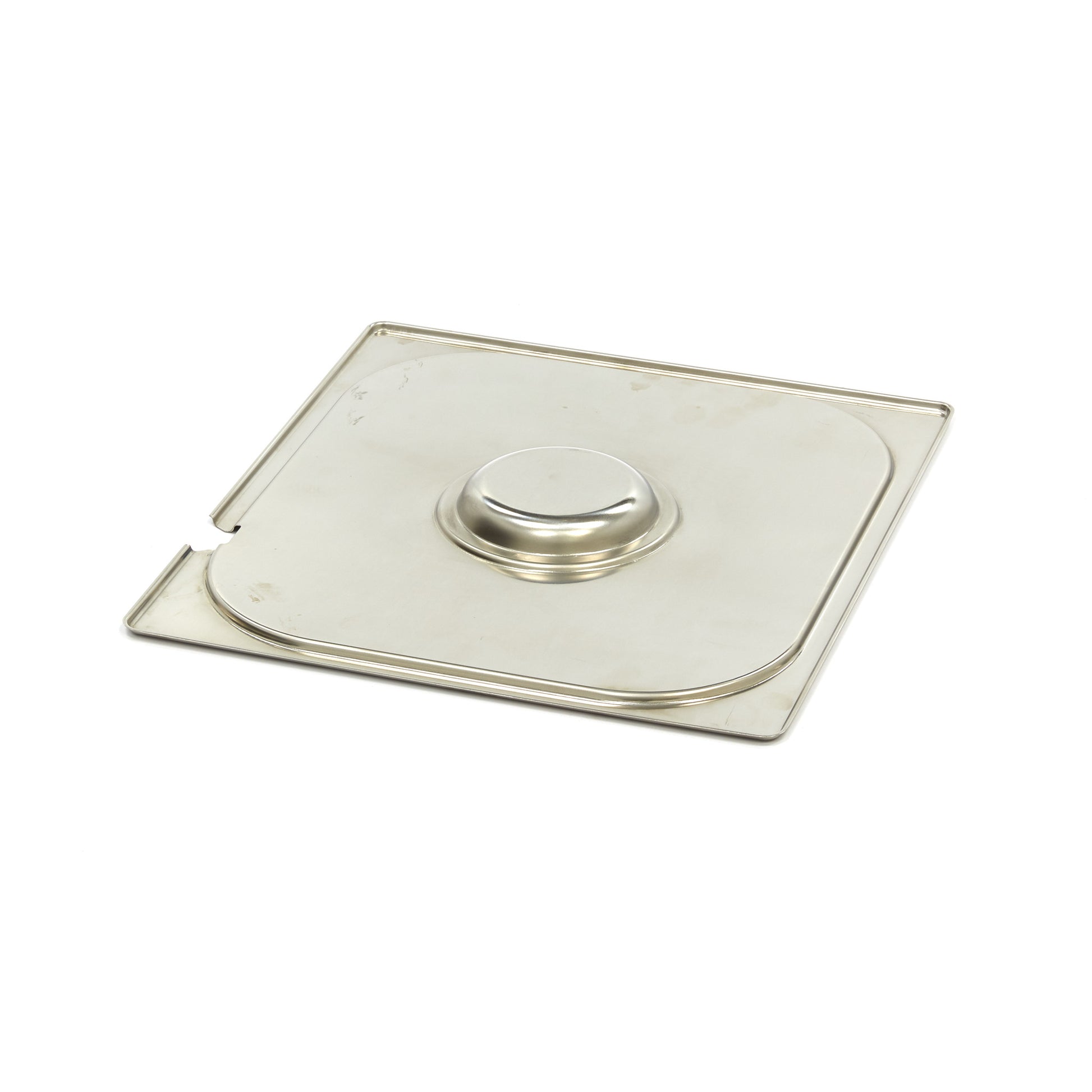Couvercle gastronorm - 2/3 GN - acier inoxydable - avec ouverture pour cuillère