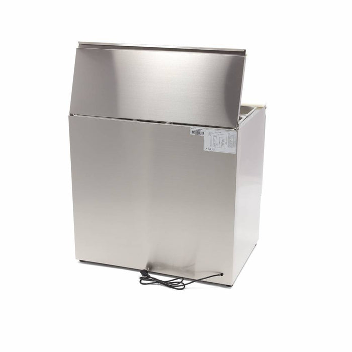 Saladette Maxima de 257 L, modèle avec deux portes, réfrigération horizontale, pour stockage de légumes frais.