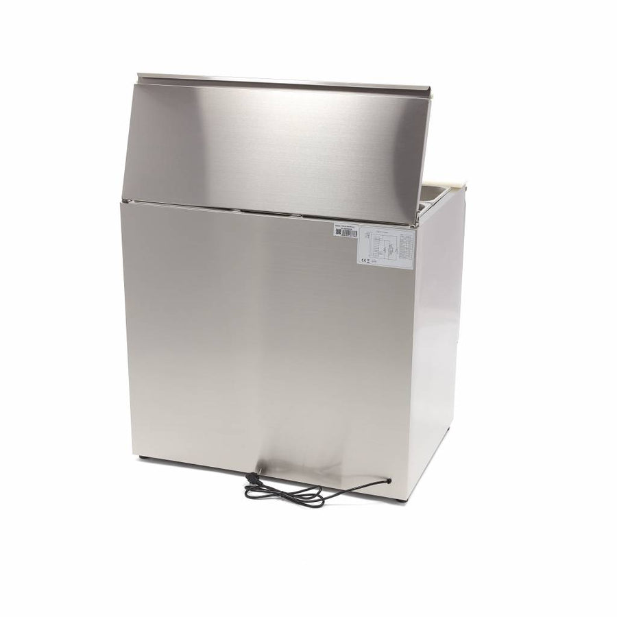 Saladette Maxima de 257 L, modèle avec deux portes, réfrigération horizontale, pour stockage de légumes frais.