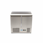 Saladette Maxima de 257 L, 90 cm avec 2 portes, idéale pour la préparation et le stockage de salades professionnelles.