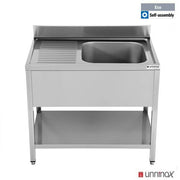 1400x700xH850mm BAC droite - Unninox