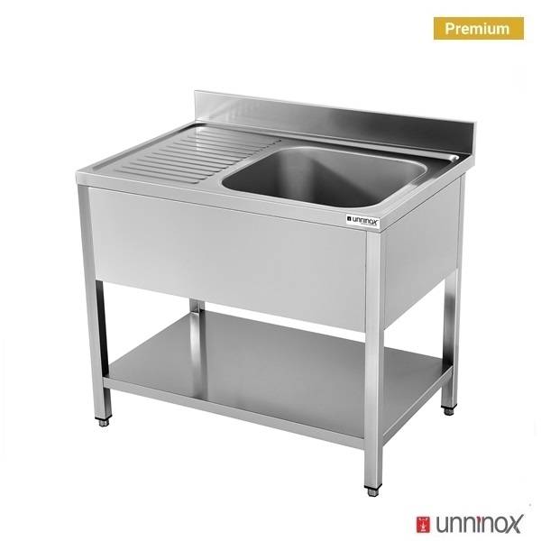 100x70xH85cm – Sink droite - Unninox