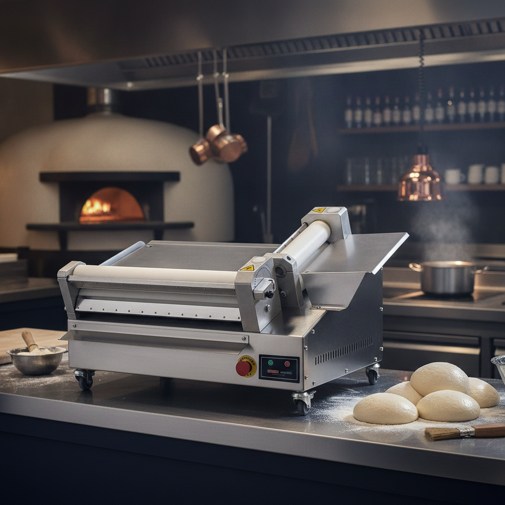 Laminoir à pâte à pizza professionnel – jusqu'à Ø 55 cm