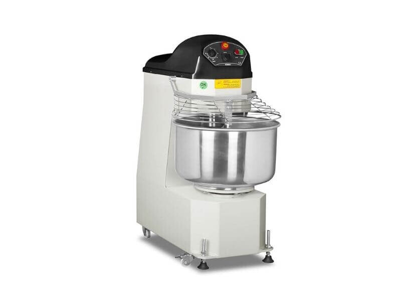Pétrin à spirale professionnel SGS Gastro, 35 L, 15 kg, avec bol fixe et 2 vitesses, pour la pâte et la boulangerie.