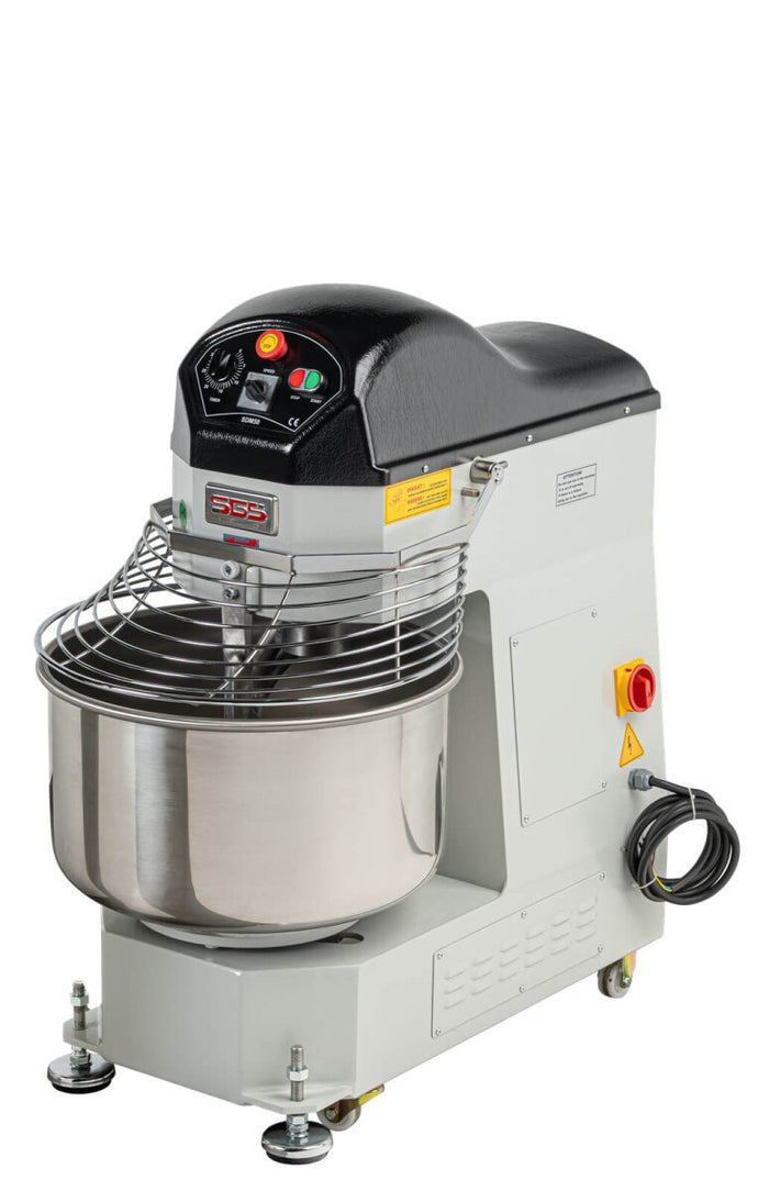 Pétrin à spirale professionnel SGS Gastro, 50 L, 25 kg, avec 2 vitesses, machine à pétrir la pâte pour usage industriel