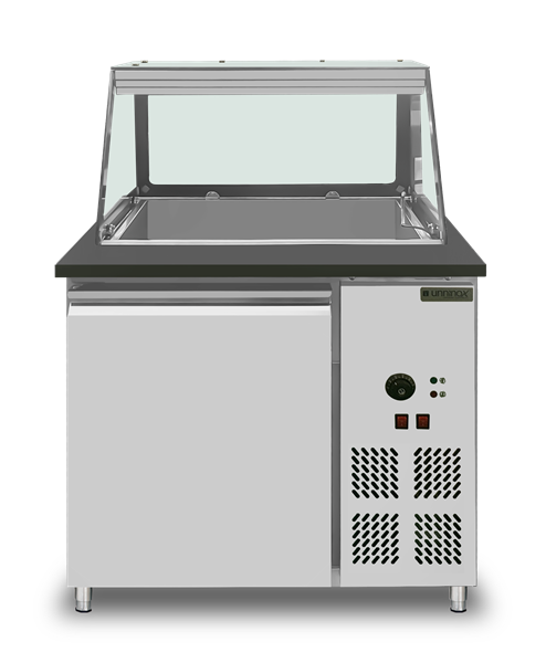 Bain-Marie Comptoir – 2x GN 1/1 – 88 × 82 × 85.5 cm - Unninox - image 2