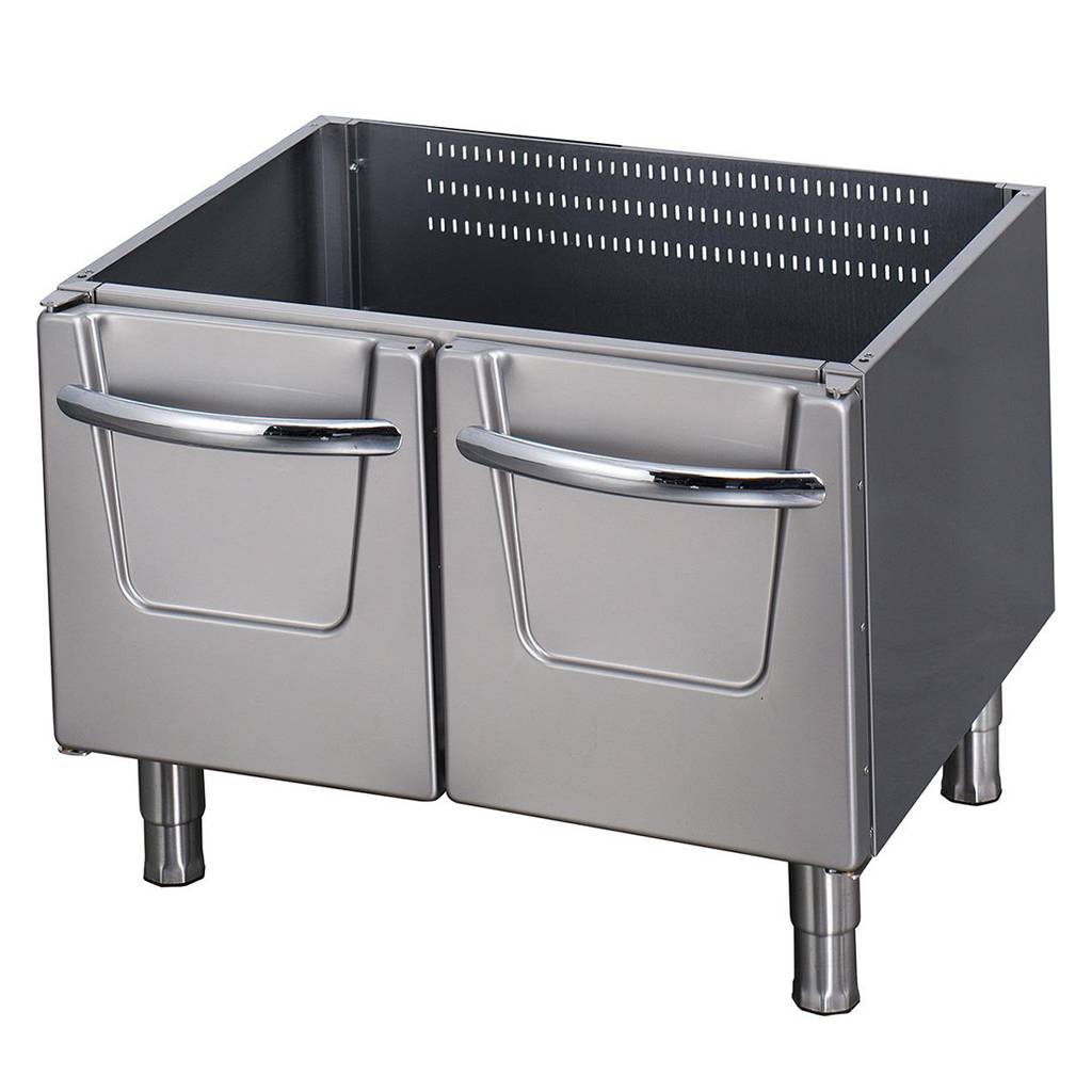Support robuste pour unité double de 70 cm de profondeur avec portes, compatible avec la ligne de cuisson 700 Maxima.