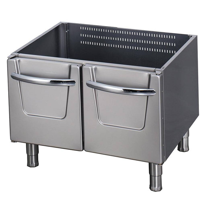 Support robuste pour unité double ligne de cuisson 700 Maxima, profondeur 70 cm avec portes, pour installation sous plan.