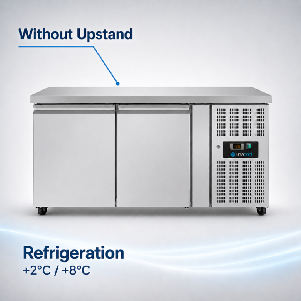 Refrigerated Comptoir – 2 portes – SANS DOSSERET – 1390x700x850mm - Unninox