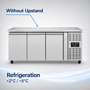 Refrigerated Comptoir – 3 portes – SANS DOSSERET – 1790x700x850mm - Unninox