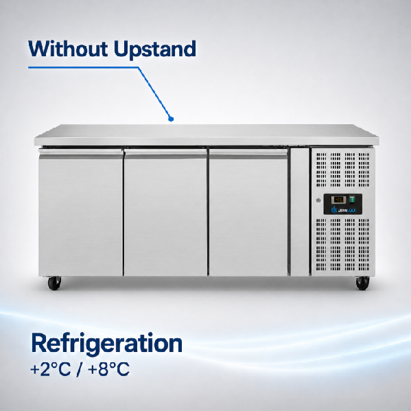 Refrigerated Comptoir – 3 portes – SANS DOSSERET – 1790x700x850mm - Unninox
