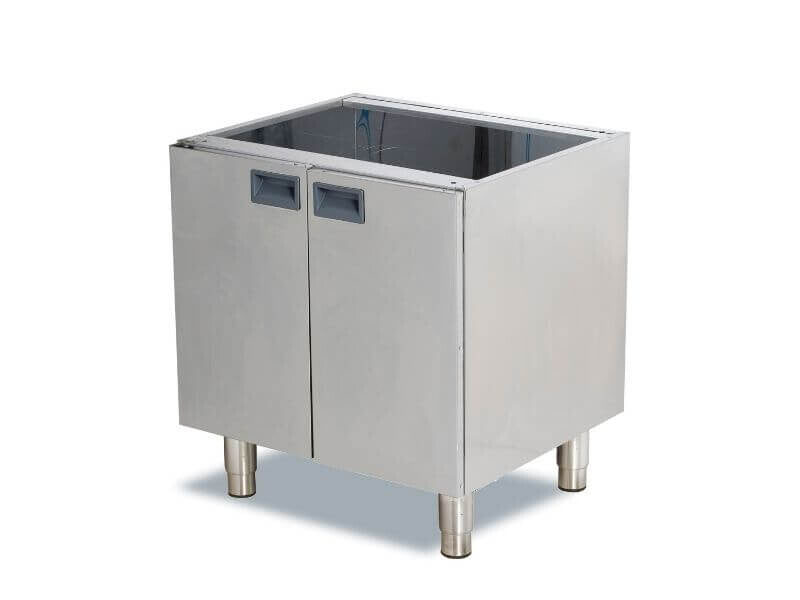 Soubassement inox avec armoire - SGS-D606D - image 1