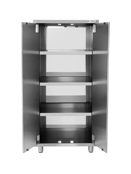 Tableware cupboard – 800x700x1800mm – 2 hinged porte - Unninox - image 4