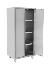 Tableware cupboard - 800x600x1800mm - 2 hinged porte - Unninox - image 2